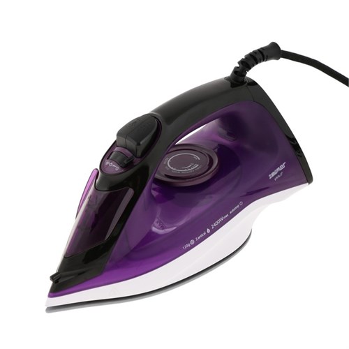 Утюг Zelmer ZIR1515 Violet, 2400 Вт, керамическая подошва, 30 г/мин, 240 мл, фиолетовый 10254107