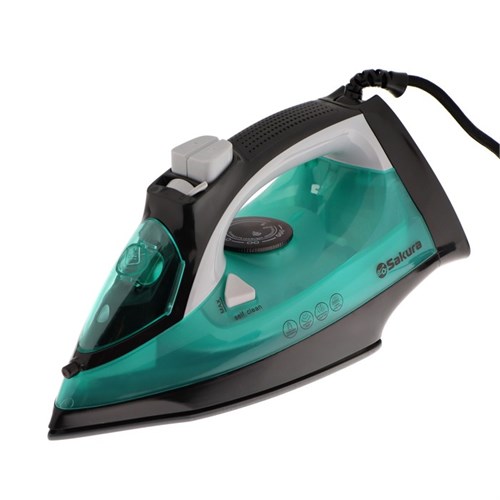 Утюг Sakura SA-3070 CGR, 2400 Вт, керамическая подошва, 320 мл, анти-накипь, бирюзовый 10062471