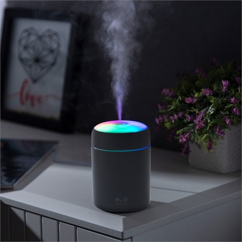 Увлажнитель HM-3, ультразвуковой, 0.3 л, 2 Вт, подсветка, USB (в комплекте), серый 9922523