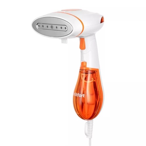 Отпариватель Kitfort КТ-9191-2, ручной, 1300 Вт, 140 мл, 22 г/мин, бело-оранжевый 10422667