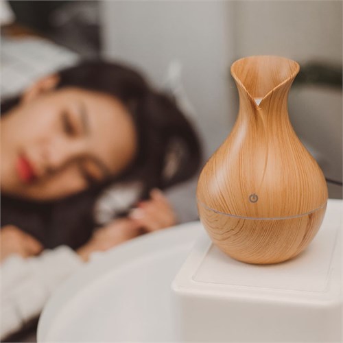 Увлажнитель воздуха LHU-01, ультразвуковой, 200 мл, с подсветкой, светлое дерево 10553477